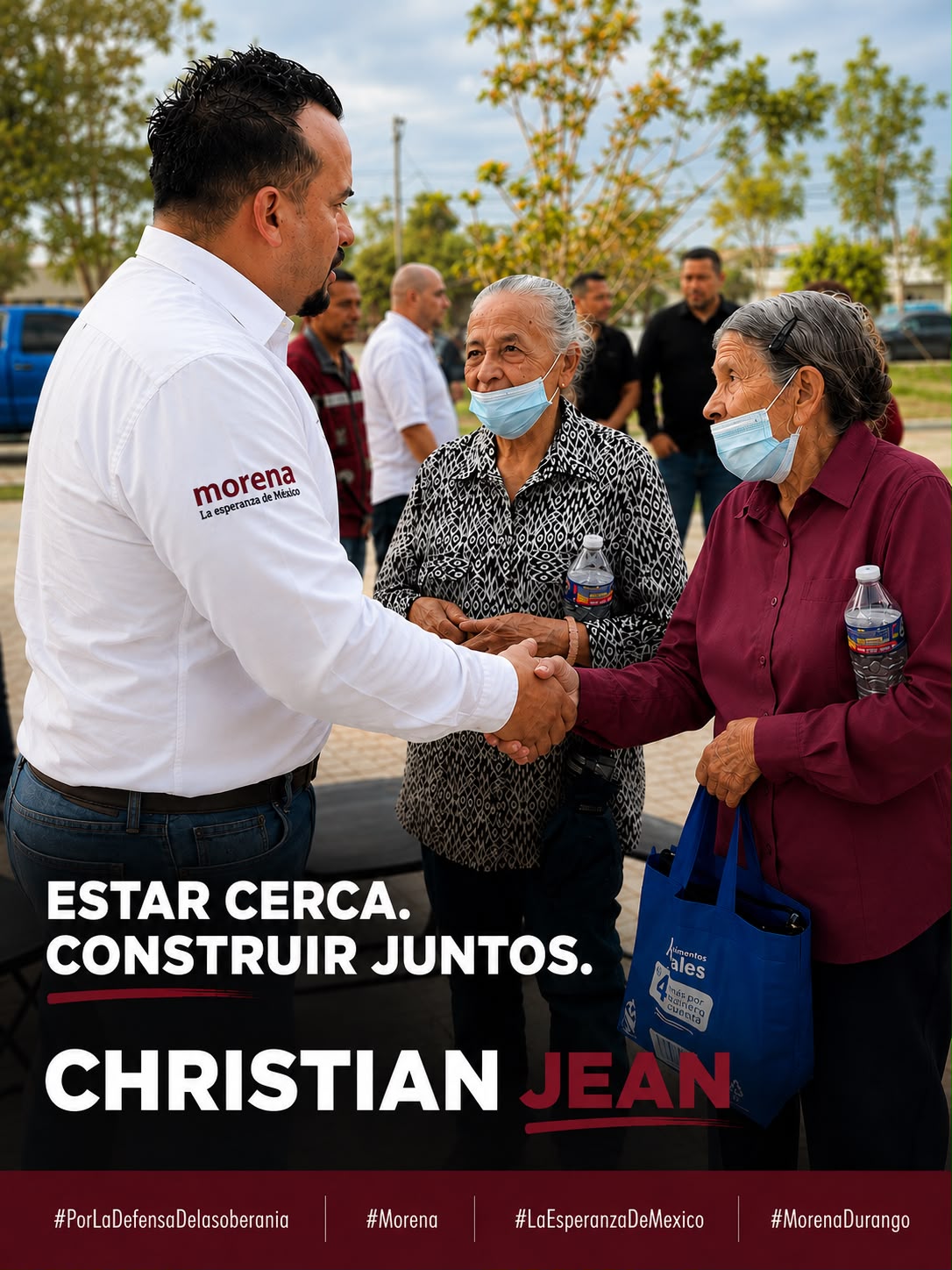 Cartel: Estar cerca. Construir juntos.
